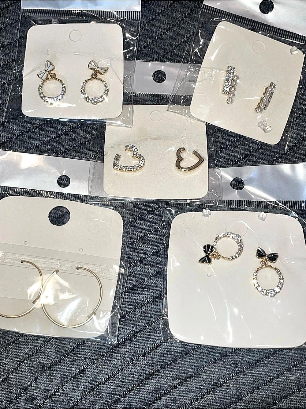 Mixed Earrings Set Gold & Silver colored NWT fashion jewelery